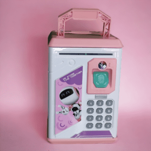 Mini Atm Bank For Kids - Pink